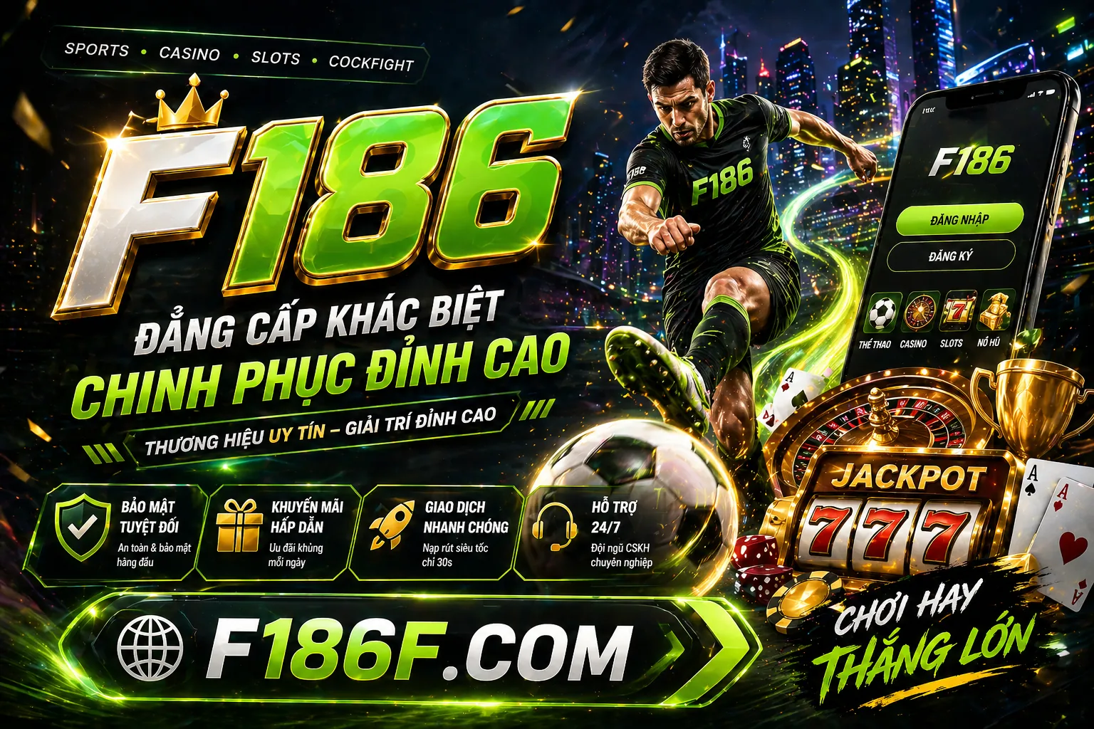 Hình ảnh sân bóng đá với các biểu tượng chiến thắng và logo 78king nhà cái